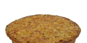 Raspberry Almond Peach Torte